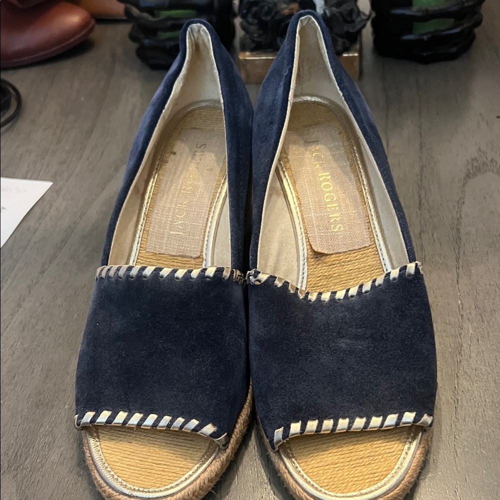 Jack rogers Dark Blue Espadrille wedges